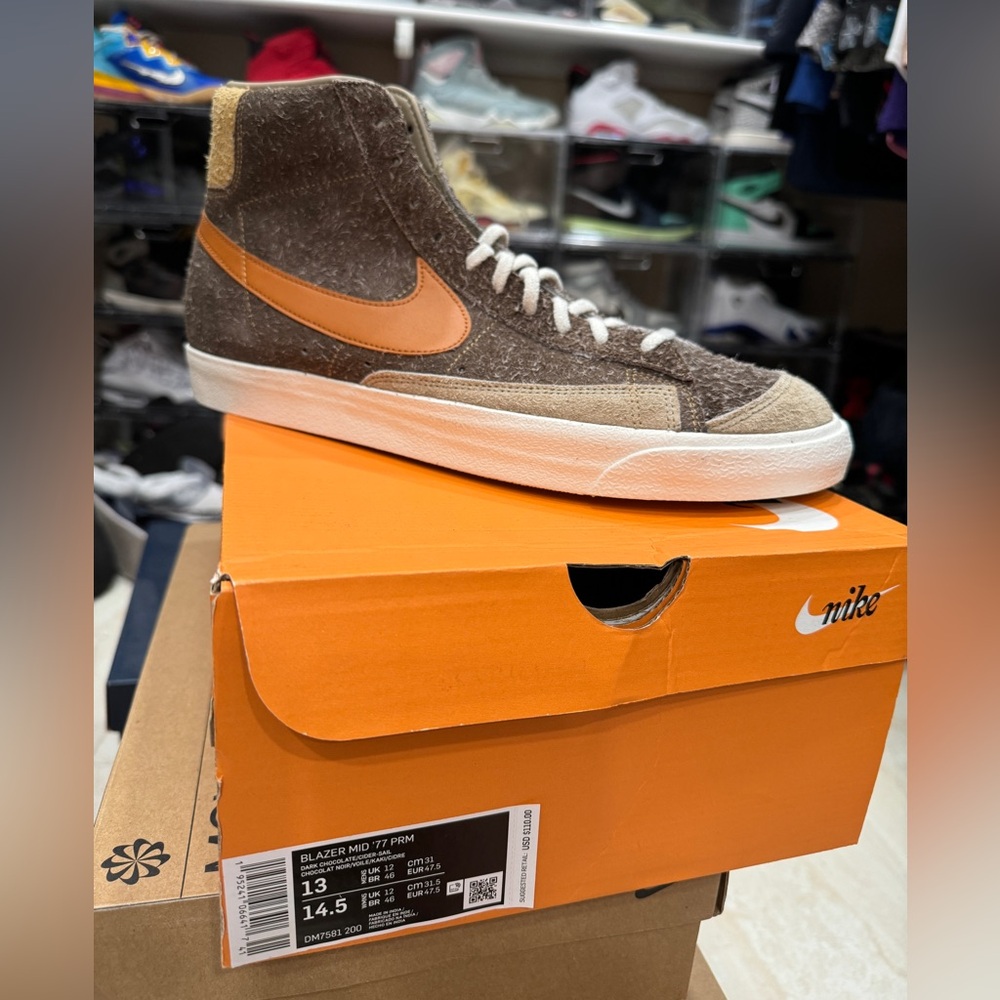 Nike Blazer Mid '77 Premium Size 13 - Dark Chocolate